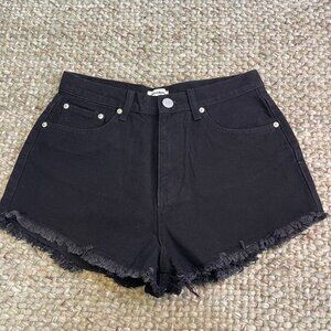 SUPERDOWN BLACK JEAN SHORTS SIZE SMALL